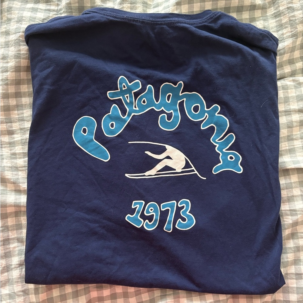 Patagonia Blue Graphic organic cotton T-Shirt